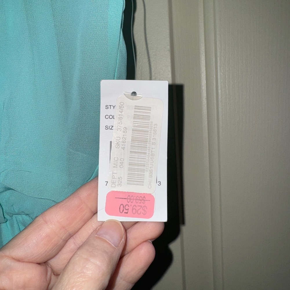 Joni Kristopher Elegant Aqua Sleeveless Dress BNWT - Picture 2 of 5